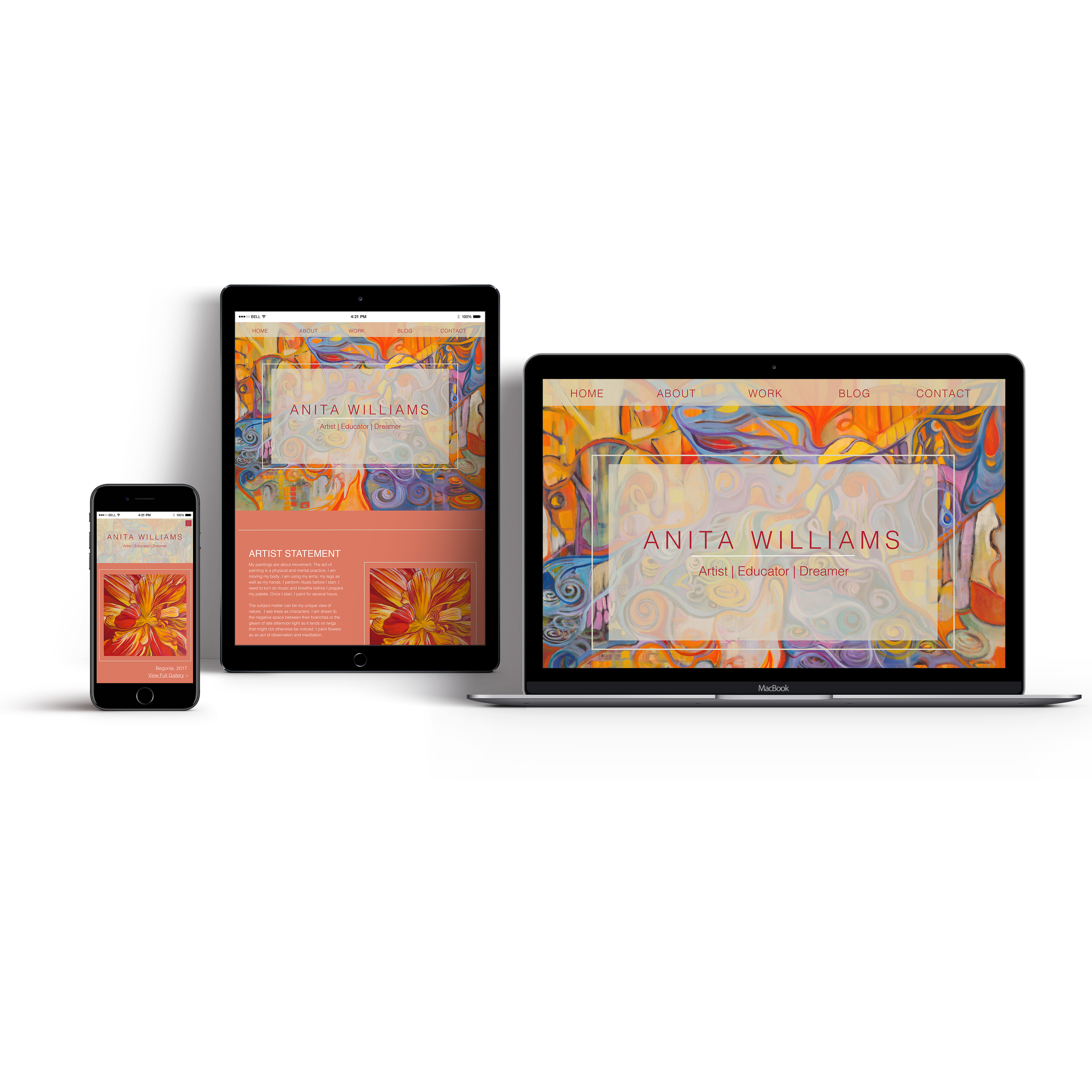 Anita Williams Website Design